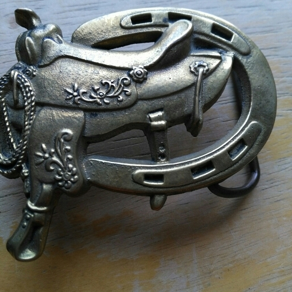 Solid Brass Western Belt Buckle 81.43gr